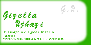gizella ujhazi business card