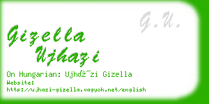 gizella ujhazi business card